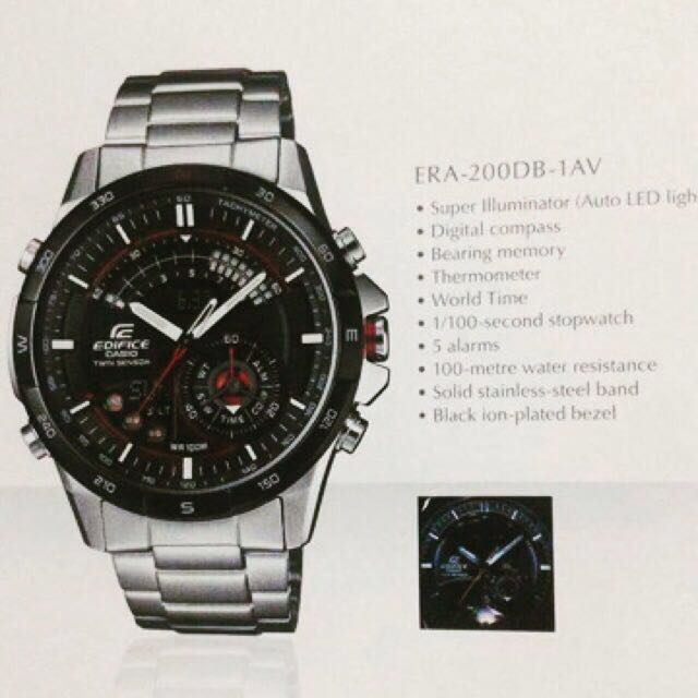 Authentic Casio Edifice (ERA-200DB-1AV 
