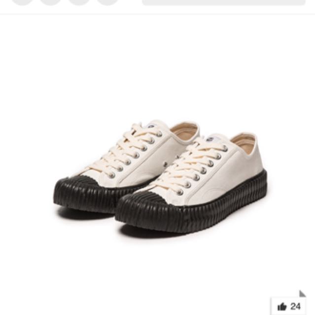 Excelsior餅乾鞋23號黑底白鞋 她的時尚 鞋子在旋轉拍賣