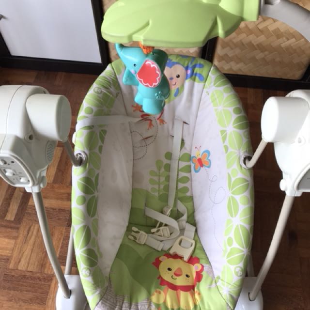 fisher price space saver swing and seat