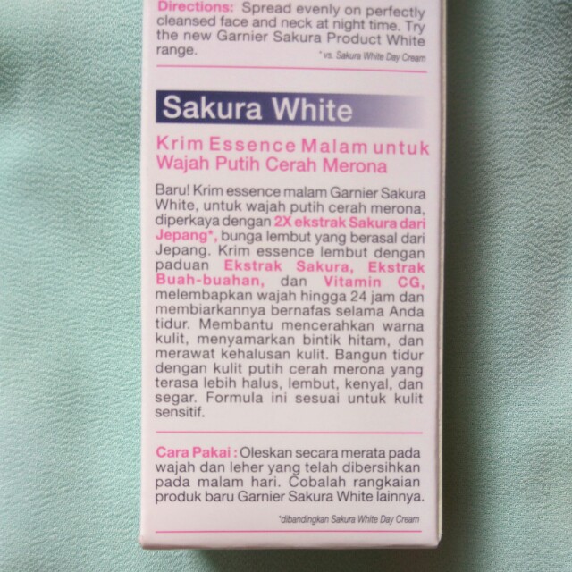 Garnier Sakura White Pinkish Radiance Sleeping Essence