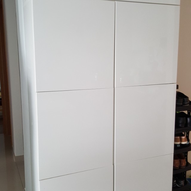 Ikea Besta 8 Panel Combination Furniture Shelves Drawers On