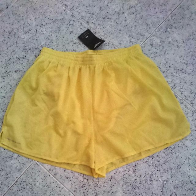 yellow runner shorts