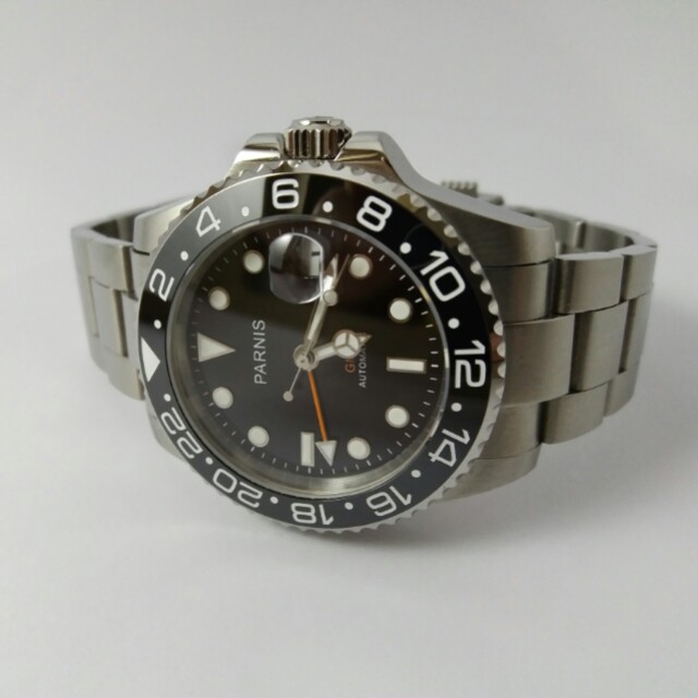 Parnis GMT Master II Ceramic bezel Automatic men watch, Barang Mewah, Jam  Tangan di Carousell