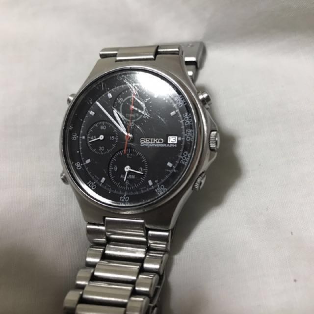 Seiko 7T42-6A10 Tachymeter Alarm Quartz Chrono vintage, Men's Fashion,  Watches & Accessories, Watches on Carousell