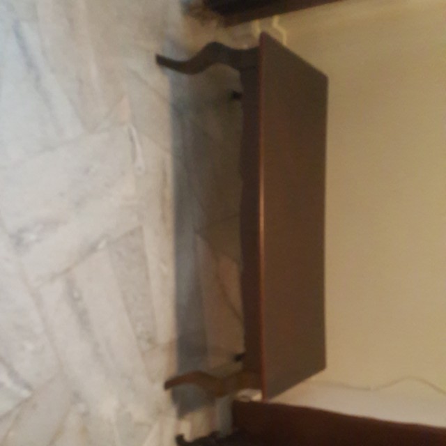 Solid wood side table (Category: Tables & Sets) located in Subang Jaya. Submitted by garage123 (Listing ID 131334400, Image 1). Description: -solid wood -very sturdy -some scratches on surface (7/10 condition) -dimension: 121cm (w) x 61cm (h) -reason: moving out. Urgent selling #ikea #household #home #furniture #table #sidetable.