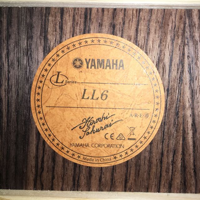 YAMAHA LL6 ARE Acoustic Electric Guitar, Hobbies & Toys, Music & Media