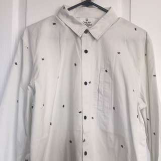 BNWT Cheap Monday Long-Sleeve Button-Up Size M