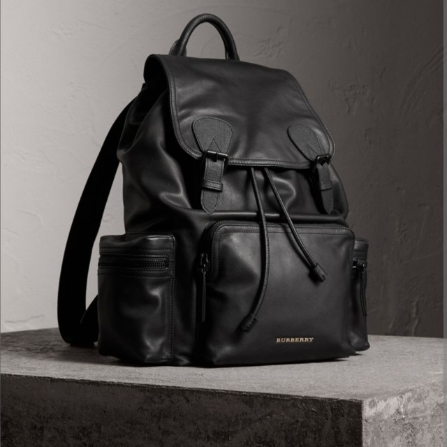 Burberry leather backpack, Luxury, Bags 