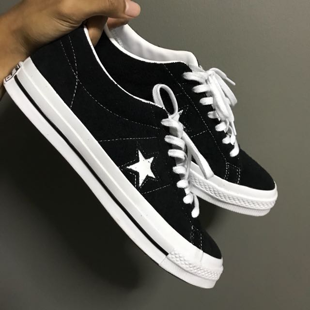 Mens converse discount one star black