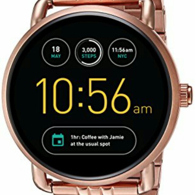 Fossil Smart Watch Q Wander Gold Touch Screen Men s Fashion Watches Accessories Watches on Carousell