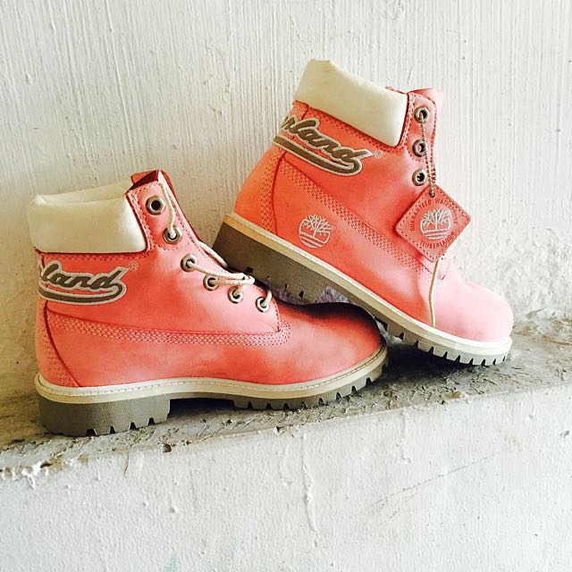 hot pink timberlands