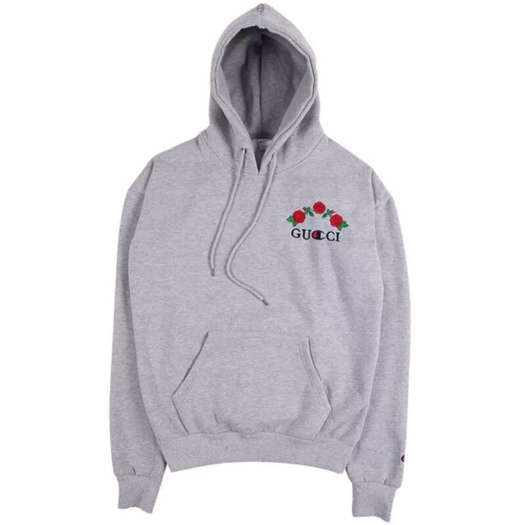 gucci champion hoodie real