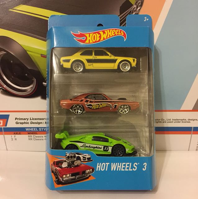 Hot wheels 3 pack 2017 sales