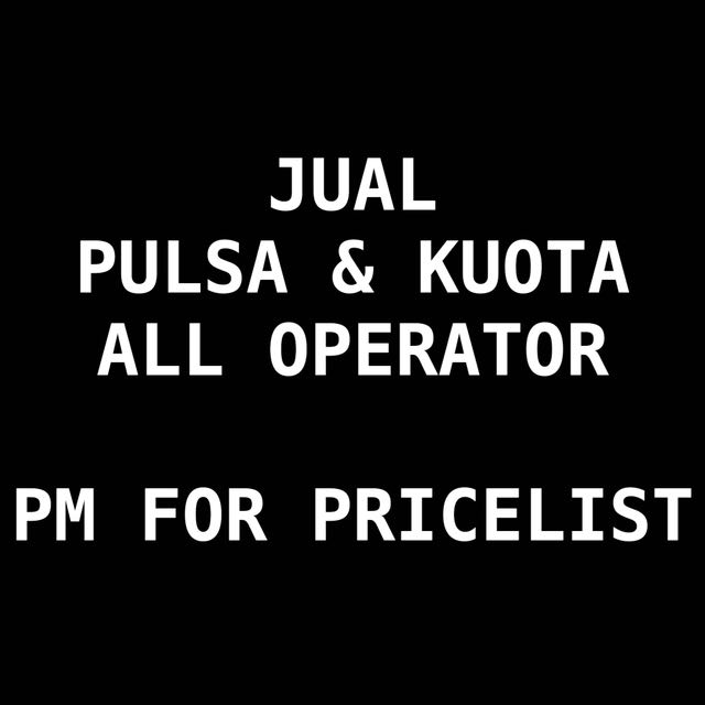 price list pulsa all operator
