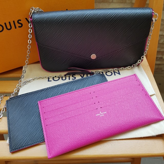 Buy Authentic, Preloved Louis Vuitton Epi Pochette Felicie Pink Bags from  Second Edit by Style Theory
