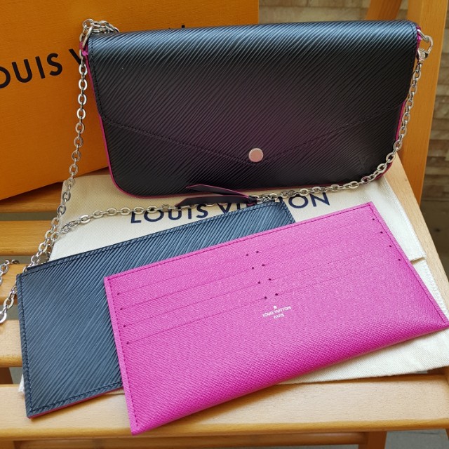 Louis Vuitton EPI Félicie pochette  Félicie pochette, Louis vuitton  felicie pochette, Louis vuitton felicie