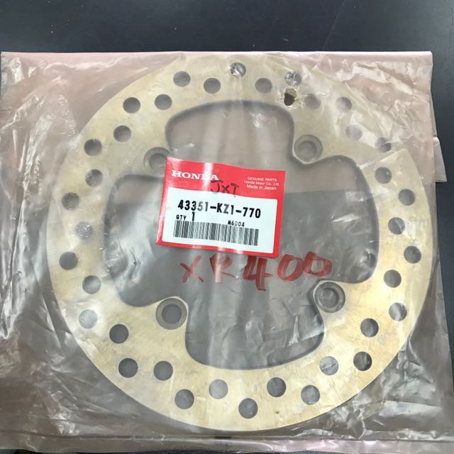 Original Honda XR400 Rear Disc Plate (08), Motorcycles, Motorcycle