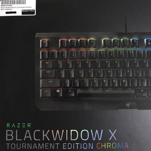 Razer Blackwidow X Tournament Edition Chroma Electronics Computer Parts Accessories On Carousell