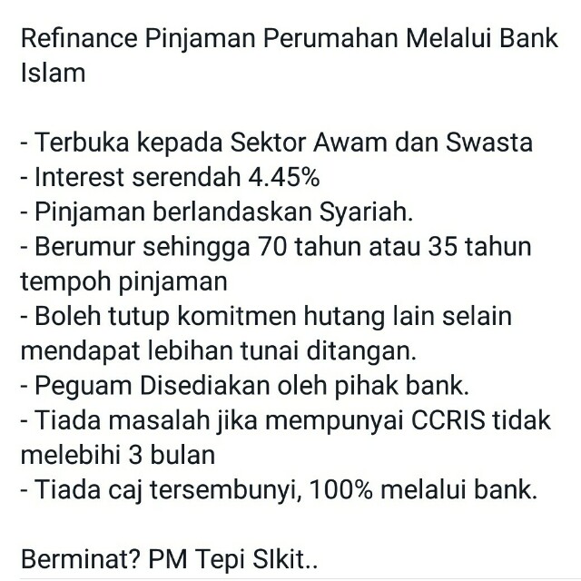 Pembiayaan peribadi bank rakyat