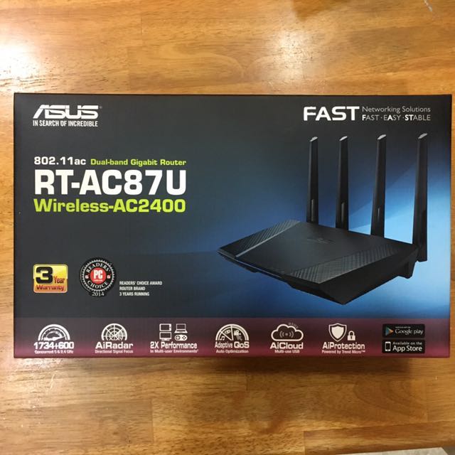 RT-AC87U Wireless-AC2400 Router, Computers & Tech, Laptops & Notebooks ...