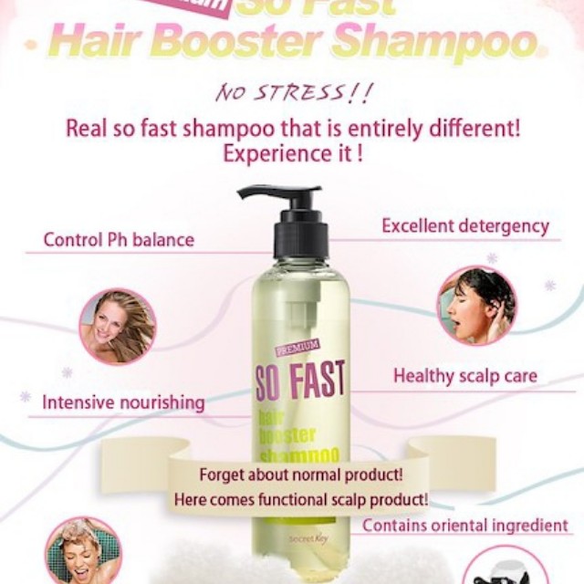 Secret Key Premium So Fast Hair Booster Shampoo, Beauty & Personal Care ...