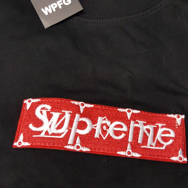 INSTOCK LV SUPREME HOODIE RED, Men's Fashion, Tops & Sets, Hoodies on  Carousell