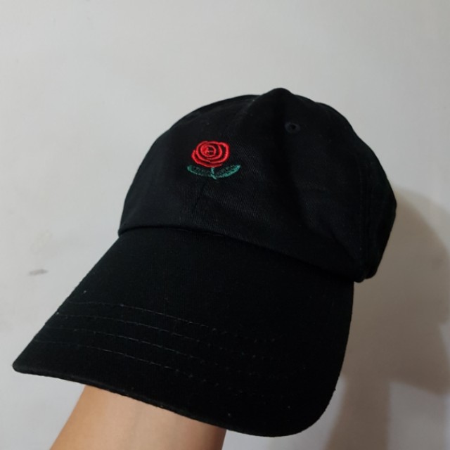 the hundreds rose cap black