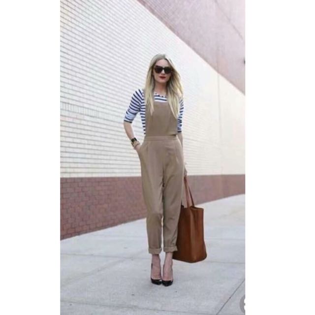 brown skirt jumpsuit
