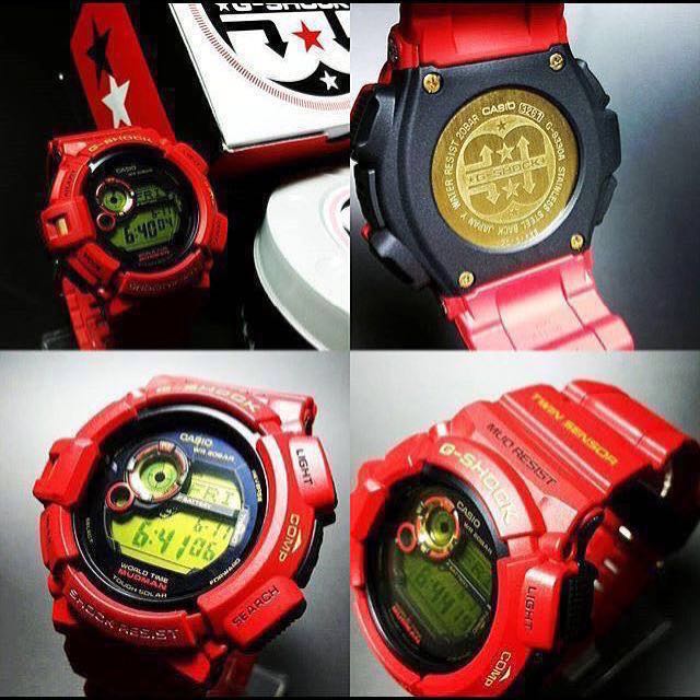 Authentic 100 New Casio G Shock 30th Anniversary Rising Red Mudman G 9330A 4 Watch Full Set Tough Solar Limited Edition