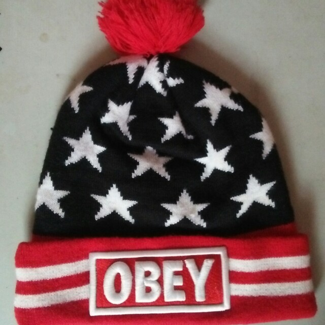 Beanie Hat Obey (tag New Era), Fesyen 