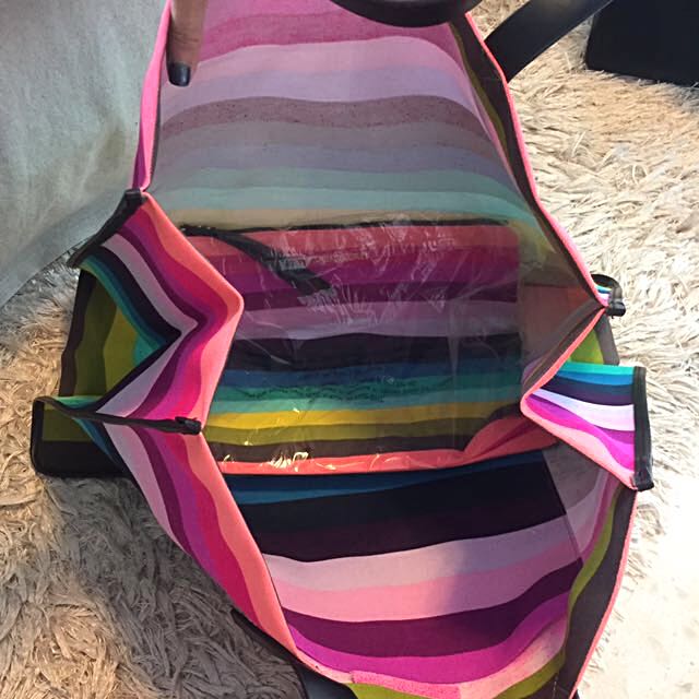 Victoria secret online rainbow bag