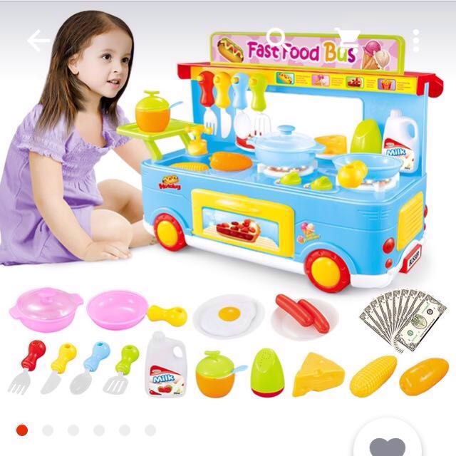 fast food bus toy