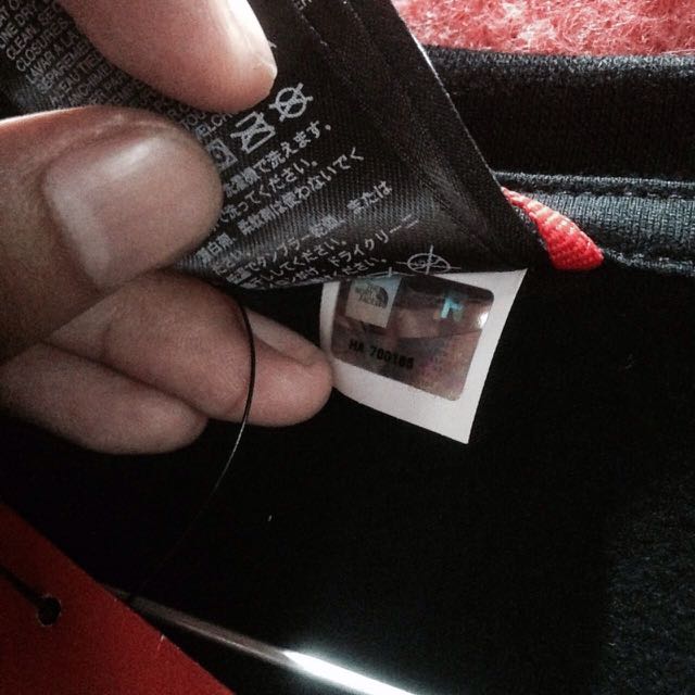 the north face hologram tag