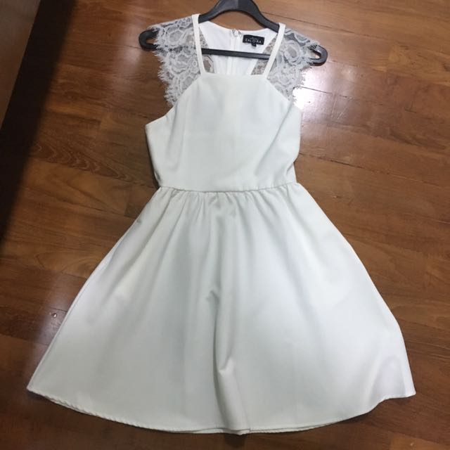 zalora white lace dress