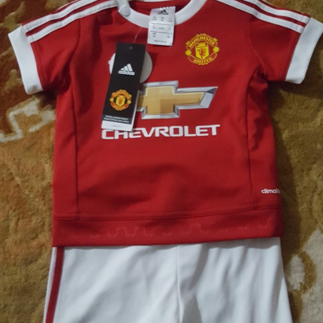 Manchester United Home Kit 6 9mths Old Babies Kids Boys Apparel On Carousell