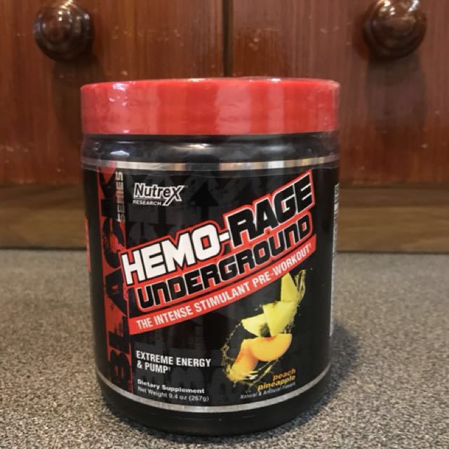 Nutrex Hemo Rage Underground Pre Workout Everything Else Others On Carousell