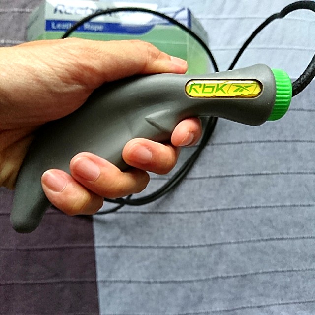 Reebok leather Skipping Rope Sports Equipment Exercise Fitness Toning Stretching Accessories on Carousell