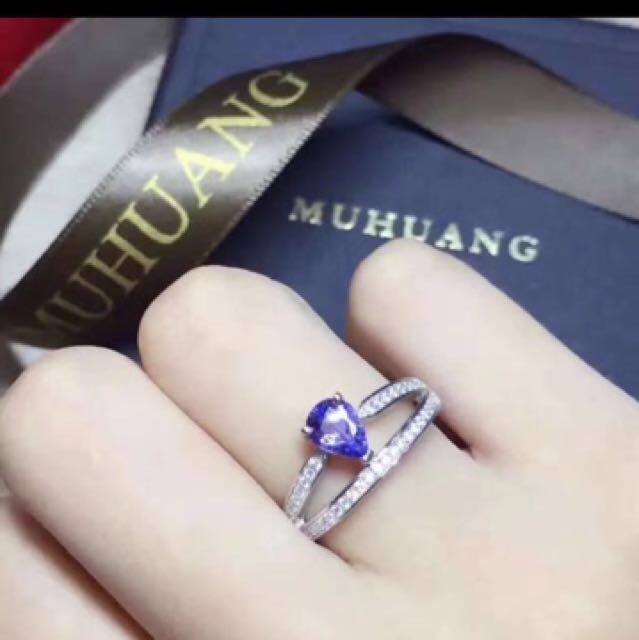 Ring (Category: Rings) located in Singapore. Submitted by love.amethyst (Listing ID 101484682, Image 2). Description:  high quality Tanzania stone! Shines full!!!!! 925 silver HK size#12-16.