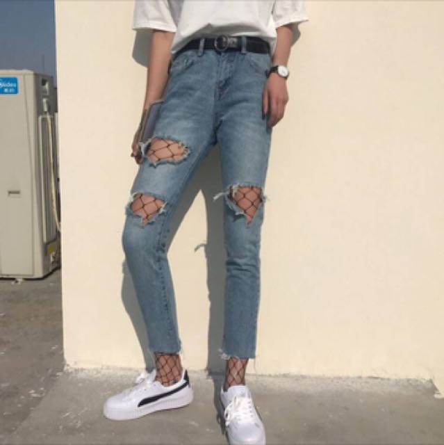 Ripped cut off jeans