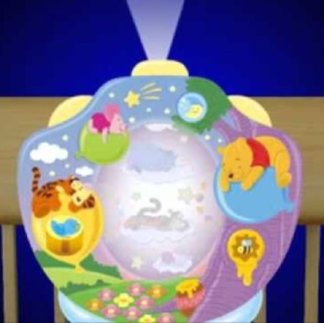 Winnie the pooh night light and star projector clearance