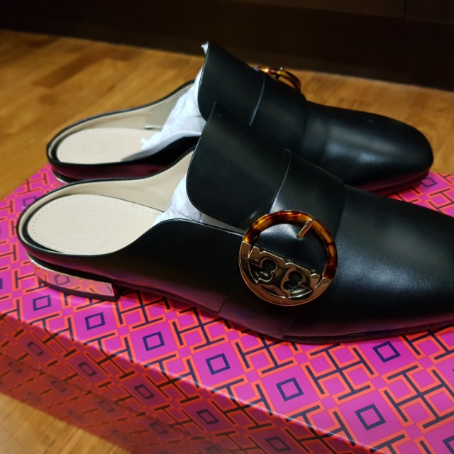 Tory Burch Sidney Backless Loafer Box Calf Women s Fashion