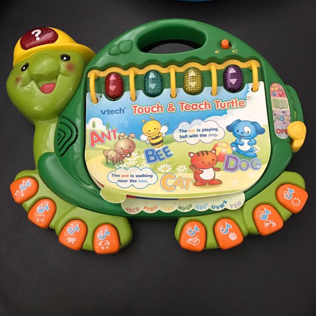 vtech touch and teach turtle book