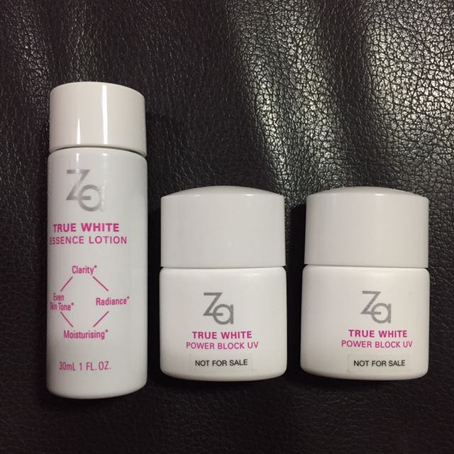 Za True White Essence Lotion And True White Power Block Uv Health Beauty Bath Body On Carousell