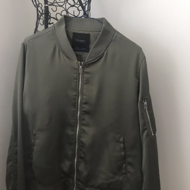zara silk jacket