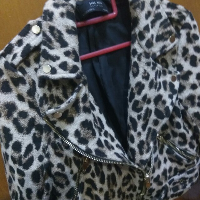 Zara leopard print biker jacket Women s Fashion Coats Jackets and Outerwear on Carousell