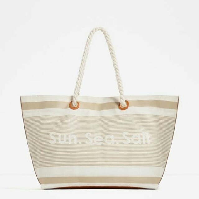 Zara Sun Sea Salt Beach Tote Women s Fashion Bags Wallets