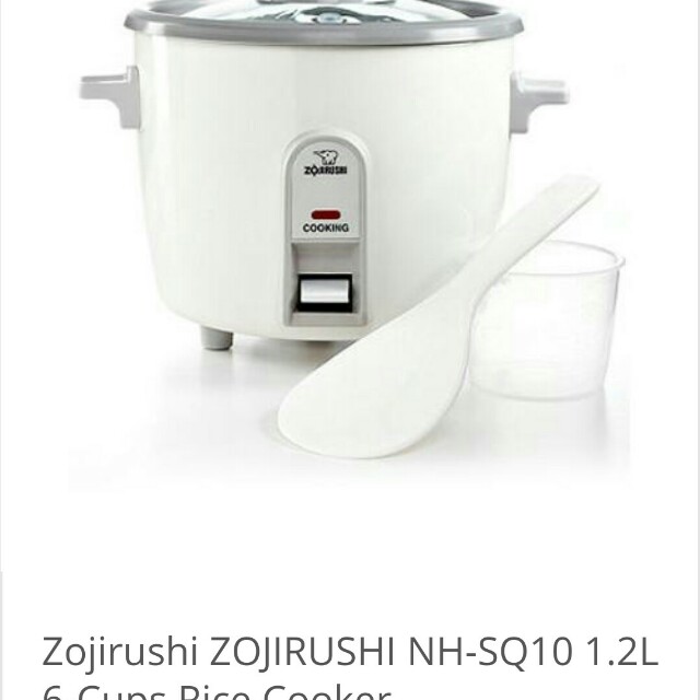 Zojirushi NHS-10 6-Cup (Uncooked) Rice Cooker/Steamer  Warmer, White, TV   Home Appliances, Kitchen Appliances, Cookers on Carousell