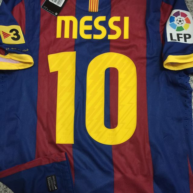 100% Authentic Nike Barcelona Player Issue Fan Version Jersey Messi