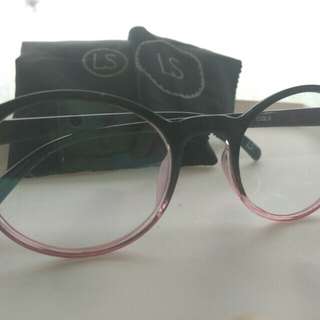Frame glasses black pink Lovepoly