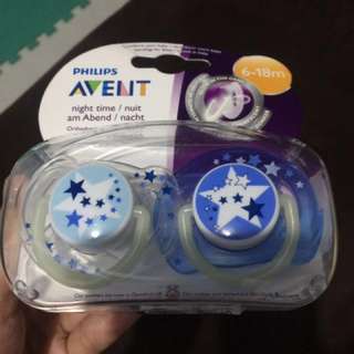[REPRICED] Philips Avent Night Time Orthodontic Soothers
